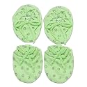 Soft Cotton Mittens and Booties for New Born Baby/Cotton Cloth Tying Knotted Kids Mittens and Booties/Mittens for Infant/Baby Mittens (Multicolor, 0-6 Month) - Pack of 2 Pair