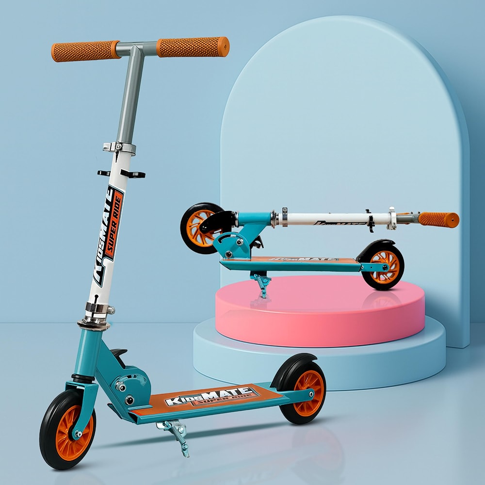 Kidsmate Super Metal Kick Scooter with PVC Wheels & Rear Brake ...