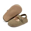 KIDSUN Baby Boys Girls Sandals Adjustable Lightweight House Home Slippers Non Slip Newborn Prewalk First Walk Shoes