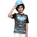 Kidsville Batman Printed Regular Fit Yellow Cotton