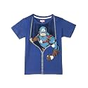 Kidsville Captain America Printed Regular Fit Royal