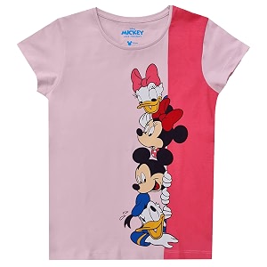 kidsville frozen printed regular fit blue cotton girl39s t-shirt