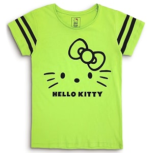 kidsville frozen printed regular fit blue cotton girl39s t-shirt