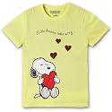 Kidsville Frozen Printed Regular Fit Blue Cotton Girl's T-Shirt