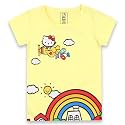 Kidsville Frozen Printed Regular Fit Blue Cotton Girl's T-Shirt