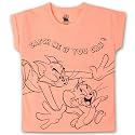 Kidsville Frozen Printed Regular Fit Blue Cotton Girl's T-Shirt