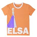 Kidsville Frozen Printed Regular Fit Blue Cotton Girl's T-Shirt