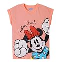Kidsville Frozen Printed Regular Fit Blue Cotton Girl's T-Shirt