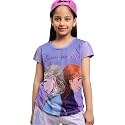 Kidsville Frozen Printed Regular Fit Purple Cotton