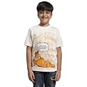 Kidsville Garfield Printed Regular Fit Off White