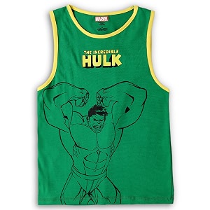 kidsville hulk printed regular fit green cotton boy39s vest