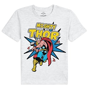 Kidsville Marvel Comics Printed Regular Fit Black