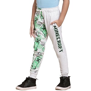 Kidsville Minecraft Printed Regular Fit Grey Ploycotton
