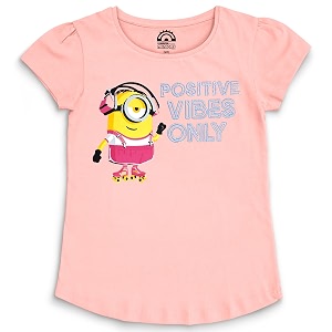 Kidsville Minion 2 Printed Regular Fit Peach