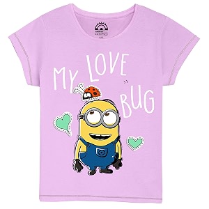 Kidsville Minions Printed Regular Fit Purple Cotton
