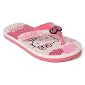 Kidsville Official Hello Kitty Printed Red Kids Girls Flip-Flop | Soft, Non-Slip, Indoor, Outdoor, House Slipper, Comfortable & Durable Footwear for Children