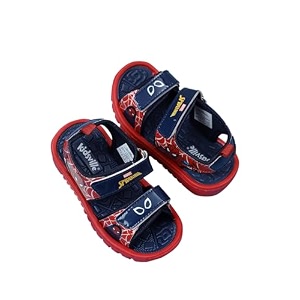 kidsville official marvel comics spiderman printed sandals for kids boys anti-skid comfortable  adjustable double strap closure  flexible amp lightweight footwear for baby