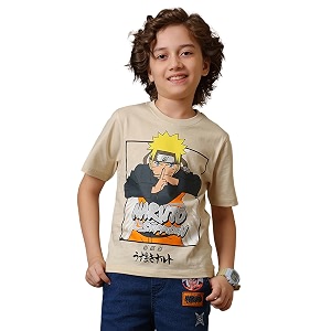 Kidsville Official Naruto Anime Character Half Sleeves