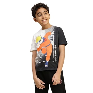 Kidsville Official Naruto Anime Character Half Sleeves