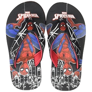 Kidsville Spiderman Printed Blue Flipflops for Boys