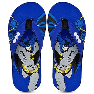 Kidsville Spiderman Printed Blue Flipflops for Boys