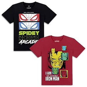 Kidsville Boys Printed Regular Fit T-Shirt