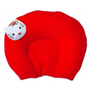 kidvyanshi mustard seeds pillow for new born baby ideal for round head shaping seed pillow with foam cotton cover for 0 to 12 months babies red