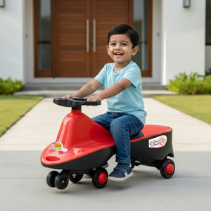 kidznation KIDZNATION Little Champ Swing Car Red