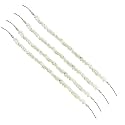Kidzoo Long Artificial Garland Flower Juda Gajra Hair Bun Accessory for Women Juda Gajra Women Hair accessories For Bun Maker - 25Inch Long Hair Gajra White Flowers (Pack of 4)