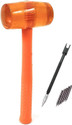 KIESH THC05 Rubber Mallet Tile Hammer with Tile Cutter Pencil Soft Face Hammer for Tiles Mallet