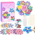 KIFHCMPR Poke in Fun Art Flower Bouquet Craft Kits for Kids,with 10 Flowers &amp; 2 Butterflies,Arts and Crafts,Mess-Free Craft,DIY Art Activity Birthday Gifts Ideas for Girls &amp; Boys Ages 4-10+