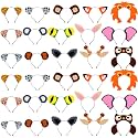Kigeli 30 Pcs Jungle Animal Safari Headbands, Easter Hair Hoops