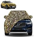 Kiger 100% Waterproof Car Cover | Dustproof Sun Protection Cover | Soft Cotton Lining | Triple Stitched | Mirror Pocket | Antenna Pocket | All Weather Body Cover (Army)
