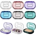 Kigley 6 Pcs Travel Swab Container with Lid,6 Colors, 3.9 X 2.76 Inch