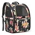 KIKA Pets ComfortPod Cat Bag Backpack Carrier | Dog Backpack Carrier Bag (French Peony)