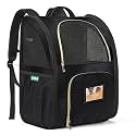 KIKA Pets ComfortPod Dog Cat Bag Backpack Carrier | Dog Backpack Carrier Bag (Midnight Black)