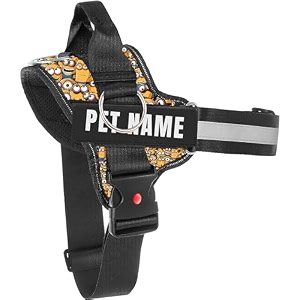 kika pets personalized dog harnessdog harness with namecustomized dog vest harness extra small size for below 5 kgs dogs minion harnessblack