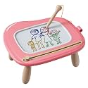 Kikapabi Magnetic Drawing Board, Doodle Board for Toddler Toys Age 1-3, Preschool Learning and Educational Sensory Toys for 1 2 3 Years Old Girl Boy Gifts (Pink)