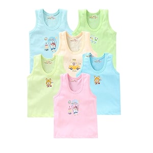 kike baby cotton inner wear vest for baby boys amp girls - white baniyan toddler vest pack of 6