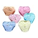 KIKE Baby Girls Sleevless Printed Cotton Regular Fit Camisole Slips/Vests/Baniyan/Inner Wear, Pack of 6