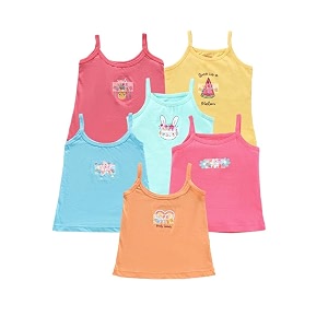 kike new born baby pure cotton printed regular fit sando innerwear baniyan kids vest infants sleeveless undershirts for cute boys girls 0-24 months pack of 6