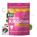 KIKGERMFront Load Detergent Powder (1.25KG) 1KG + 250G For Tough Stain Removal White and Coloured Clothes Plant Based No Harmful Chemicals