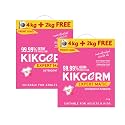 KIKGERM Front Load Detergent Powder For Tough Stain Removal White and Coloured Clothes Plant Based No Harmful Chemicals - 4KG +2KG (6 KG) (Pack of 2)