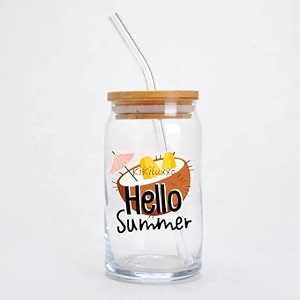 kikiluxxa green tea and coffee glass sipper tumbler cup mug with lid and straw - 540ml - pack of 2 macau can 2