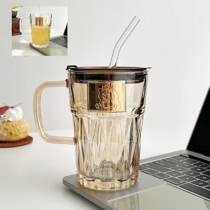 random clour ice juice drinks glass can mug with straw for milkcoffeegreen tea cup set of 3- transparent can shape sipper tumbler cup with lid rocknroll t 3