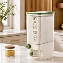 KILAY Rice Dispenser 25 Lbs, Rice Storage Container with Measuring Cup