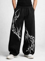 KILIYAM Printed Men Black Track Pants