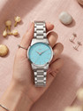 KILLER Aqua Blue Minimal Dial Classic Stainless
