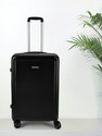 KILLER Box-Light-Weight & Durable Polycarbonate Black Hard Luggage Check-in Suitcase 8 Wheels - 24 Inch