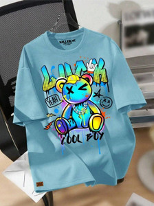KILLER Boys Graphic Print Pure Cotton Regular